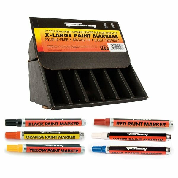 Forney X-Large Paint Marker Assortment 70827